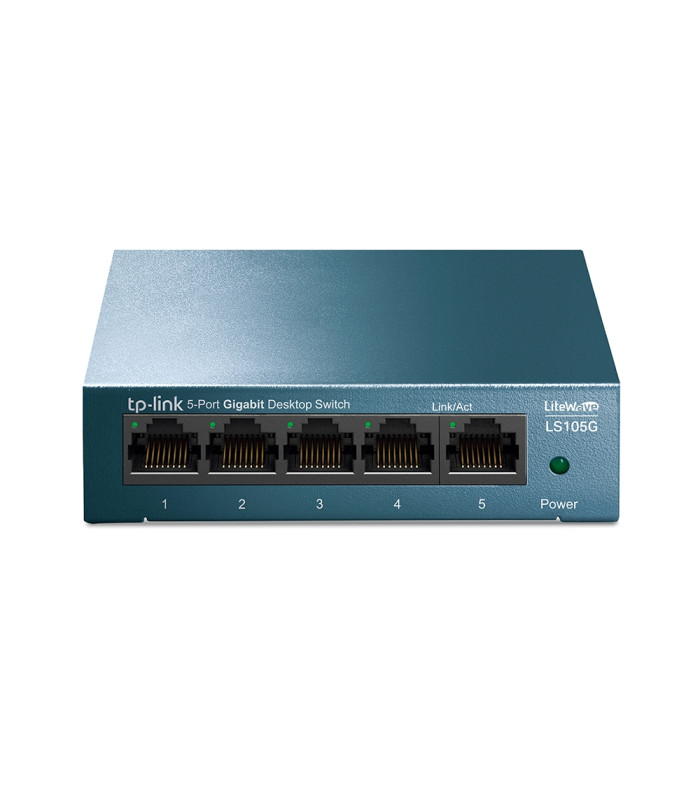 Switch 5 puertos 10 - 100 - 1000 tp - link azul claro