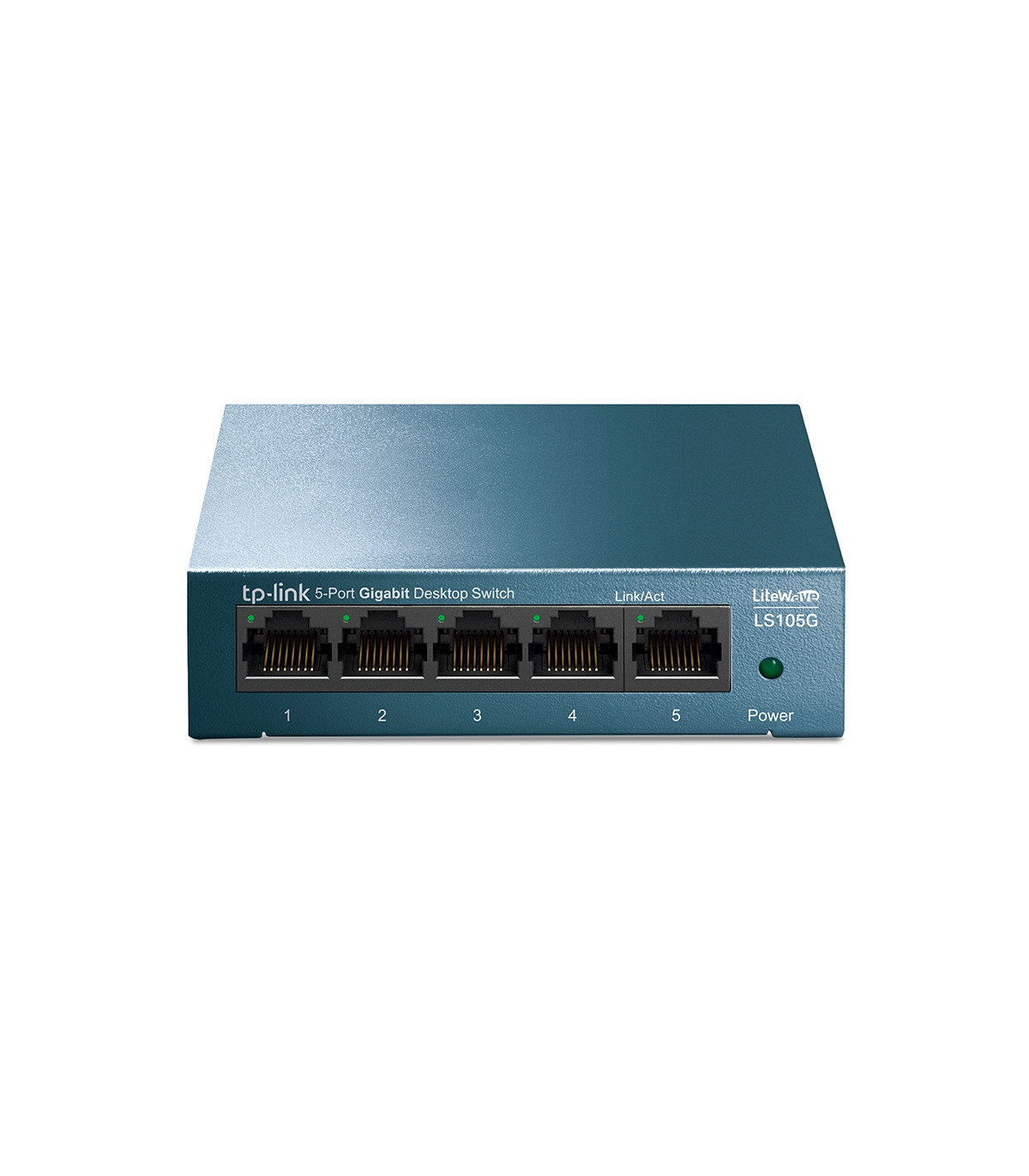 Switch 5 puertos 10 - 100 - 1000 tp - link azul claro