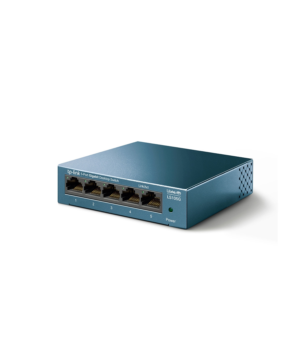 Switch 5 puertos 10 - 100 - 1000 tp - link azul claro