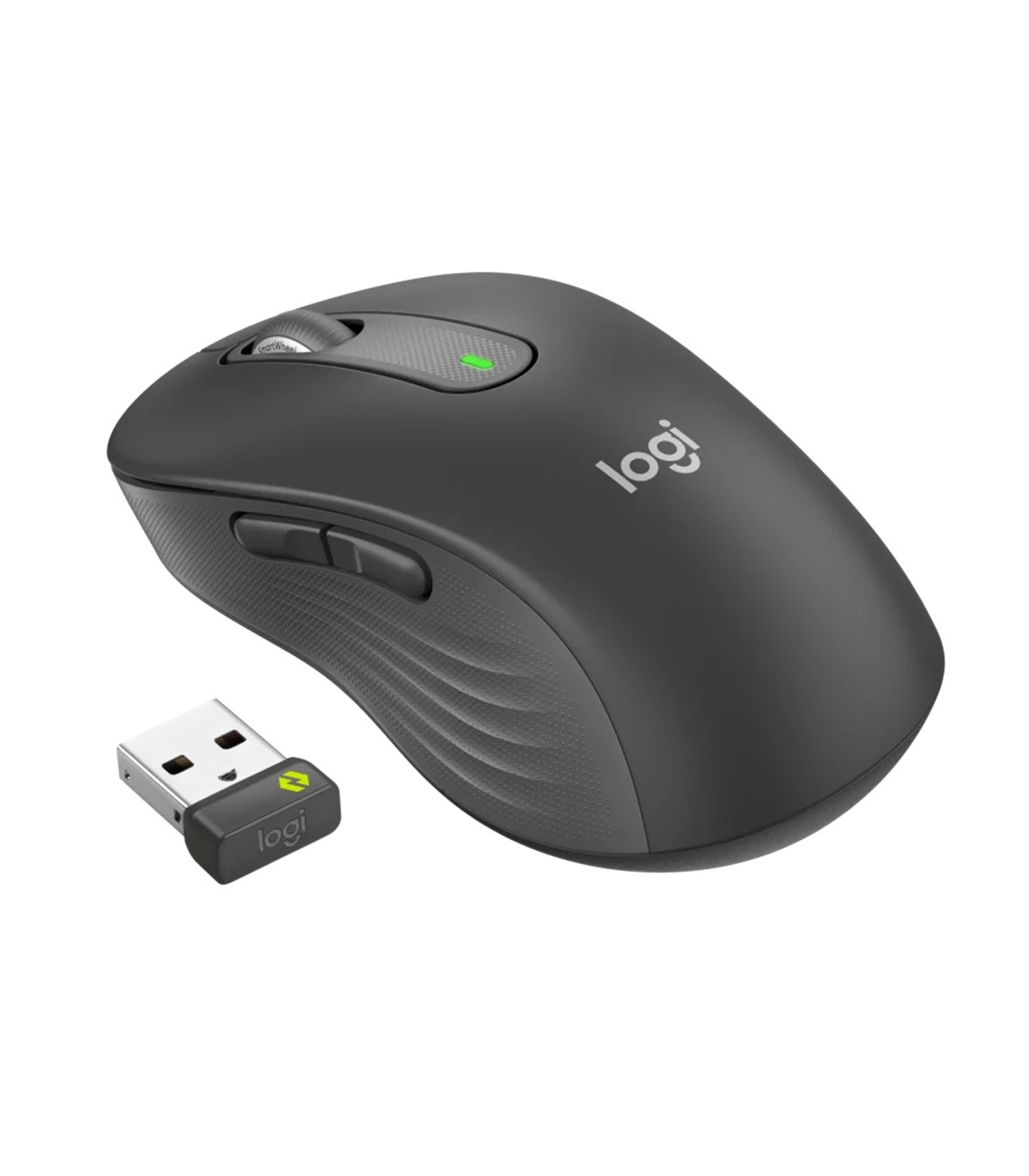 Mouse raton logitech m650 for business grande wireless inalambrico grafito