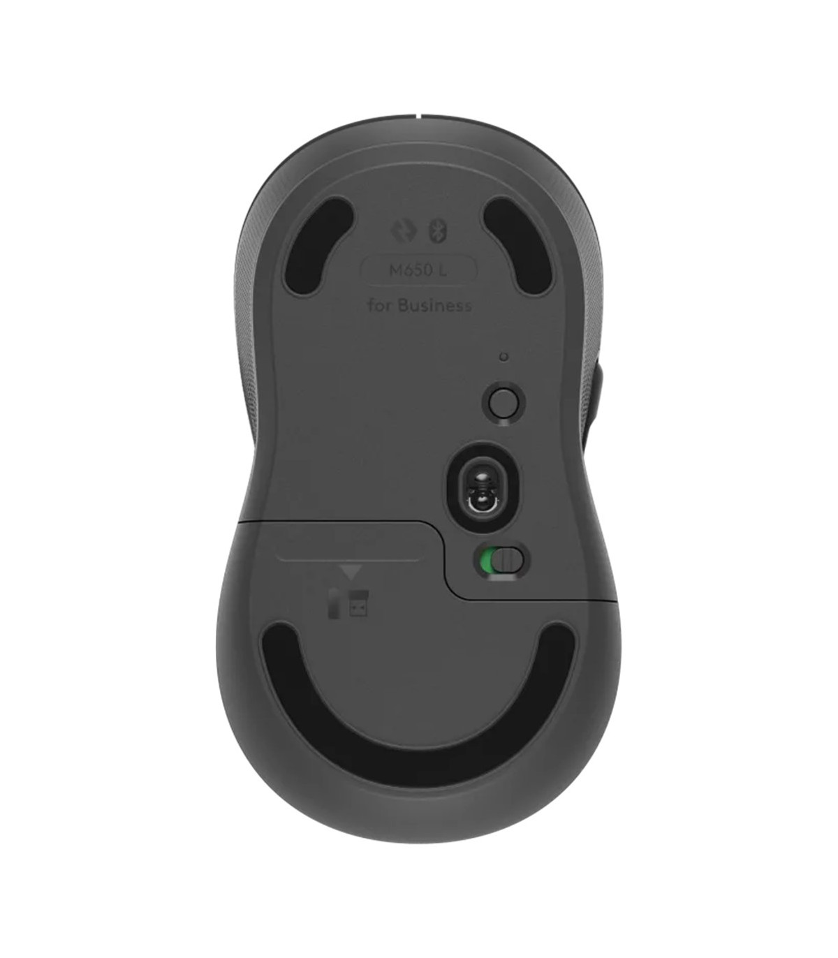 Mouse raton logitech m650 for business grande wireless inalambrico grafito