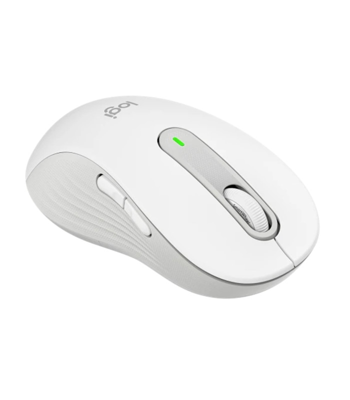 Mouse raton logitech m650 para zurdos optico wireless inalambrico blanco crudo