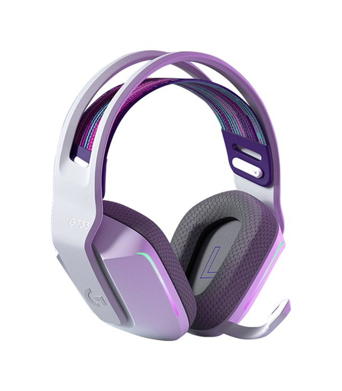 Auricular con microfono logitech g g733 gaming wireless inalambrico blanco