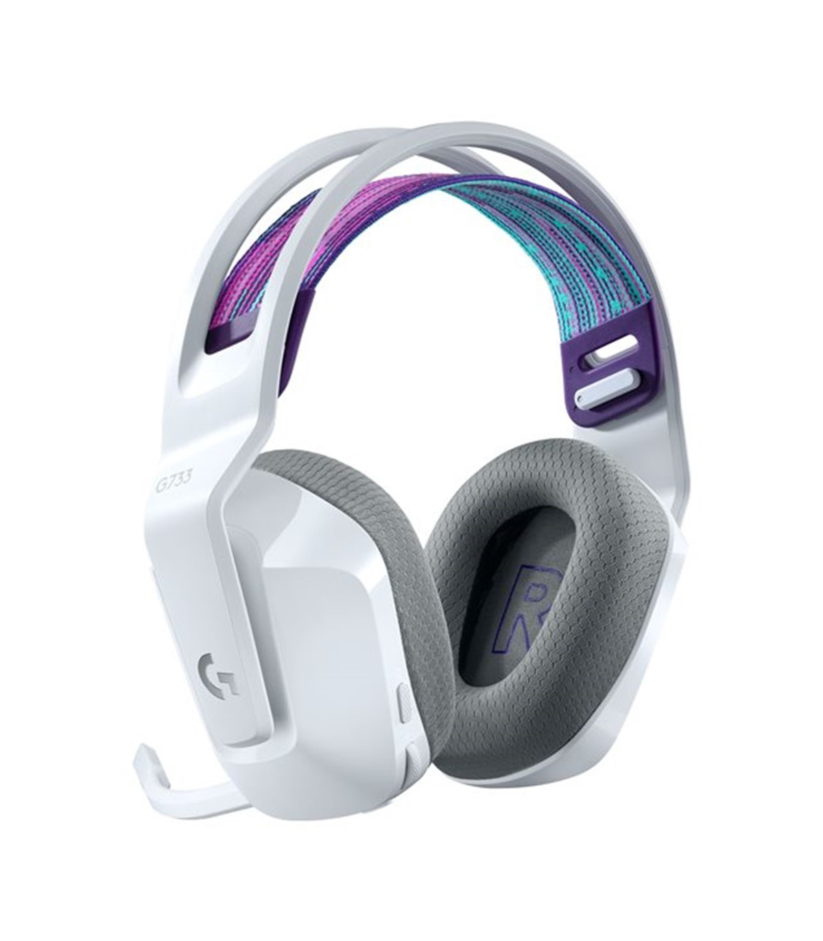 Auricular con microfono logitech g g733 gaming wireless inalambrico blanco