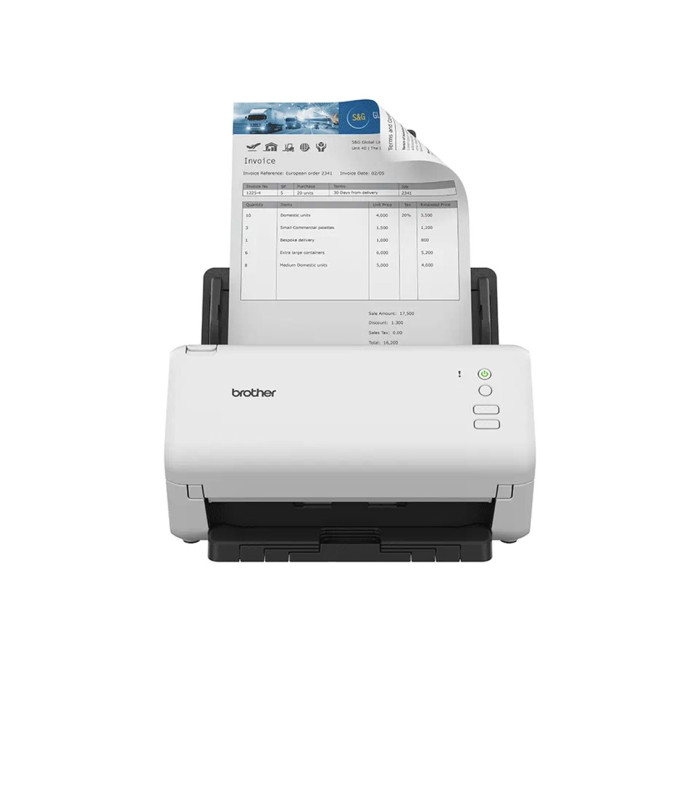 Escaner sobremesa brother ads - 4100 -  70ppm -  duplex automatico -  usb 3.0 -  usb 2.0 -  adf 60 hojas