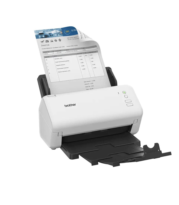 Escaner sobremesa brother ads - 4100 -  70ppm -  duplex automatico -  usb 3.0 -  usb 2.0 -  adf 60 hojas