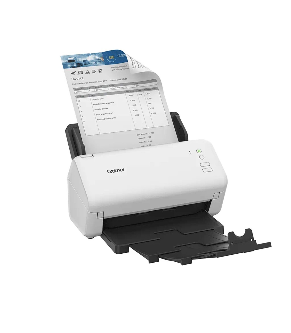 Escaner sobremesa brother ads - 4100 -  70ppm -  duplex automatico -  usb 3.0 -  usb 2.0 -  adf 60 hojas