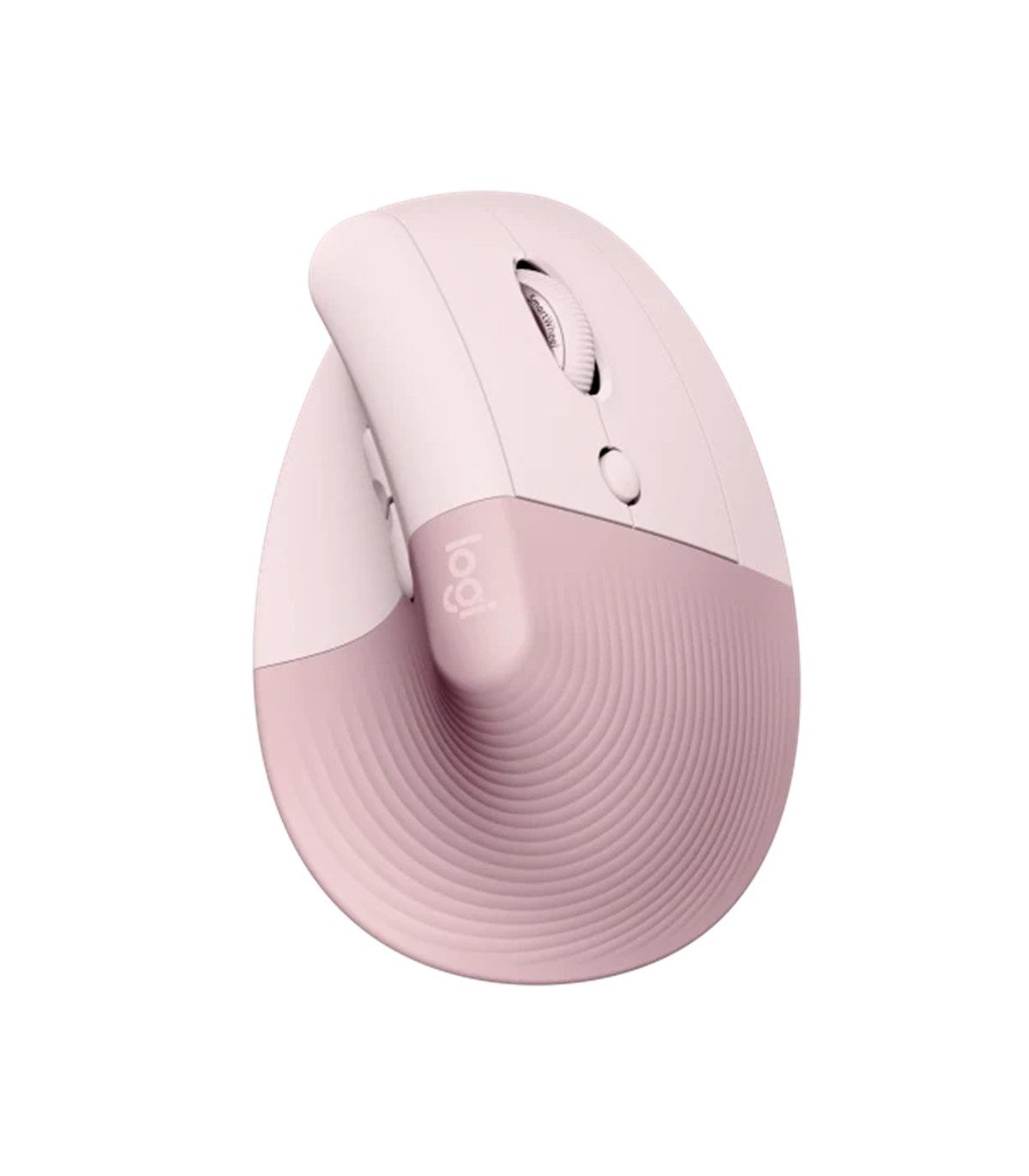 Mouse raton vertical logitech lift 6 botones 4000 dpi wireless inalambrico rosa