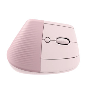Mouse raton vertical logitech lift 6 botones 4000 dpi wireless inalambrico rosa