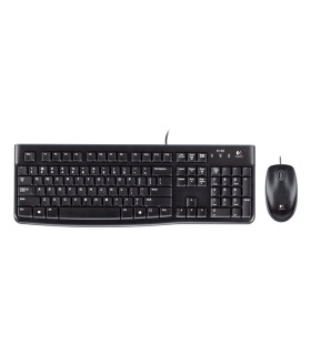 Teclado + mouse raton logitech desktop mk120 usb italiano