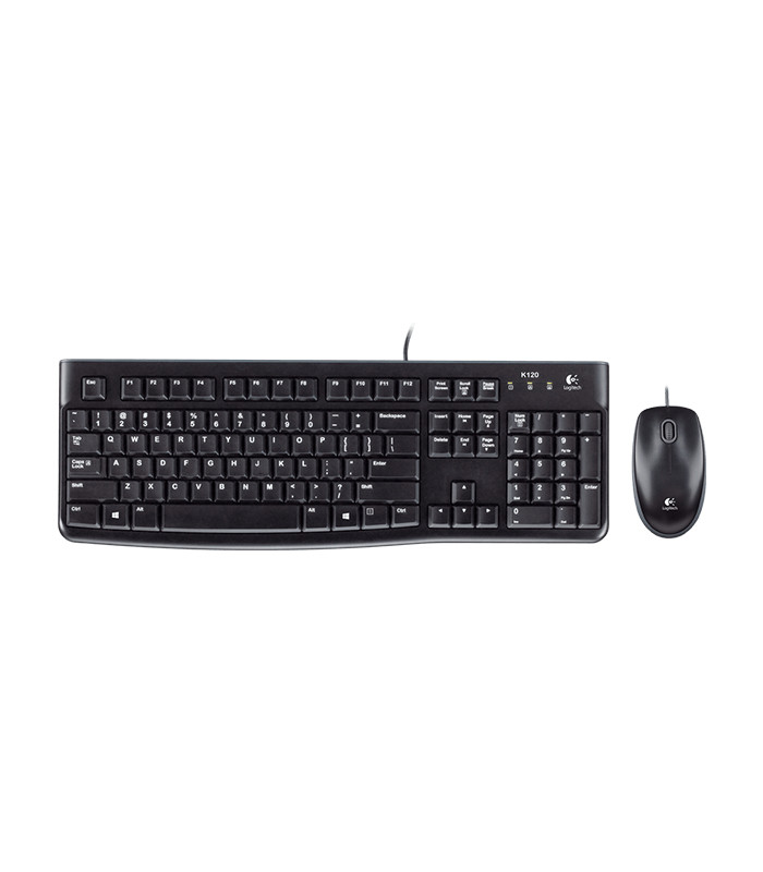 Teclado + mouse raton logitech desktop mk120 usb italiano