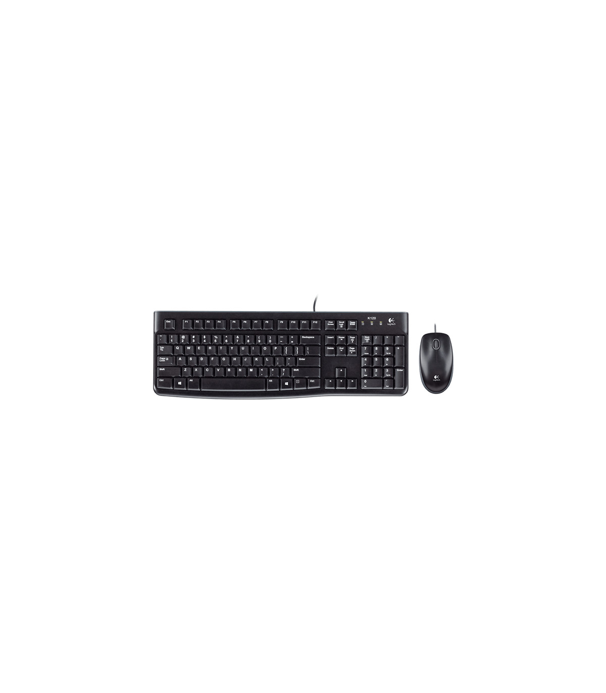 Teclado + mouse raton logitech desktop mk120 usb italiano