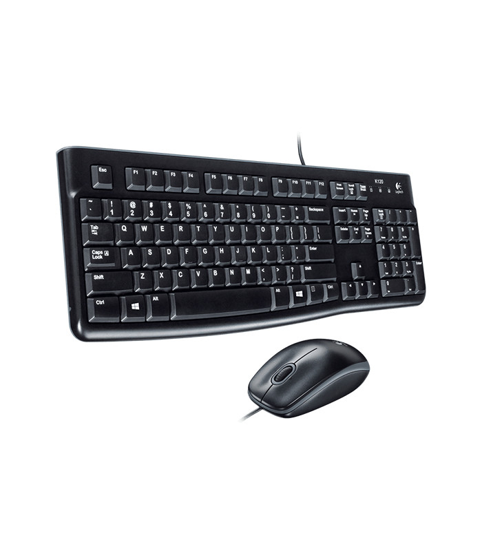 Teclado + mouse raton logitech desktop mk120 usb italiano