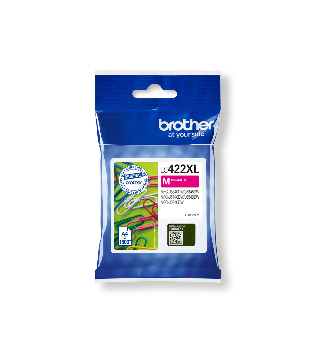 Cartucho tinta brother lc422xlm magenta 1500 paginas