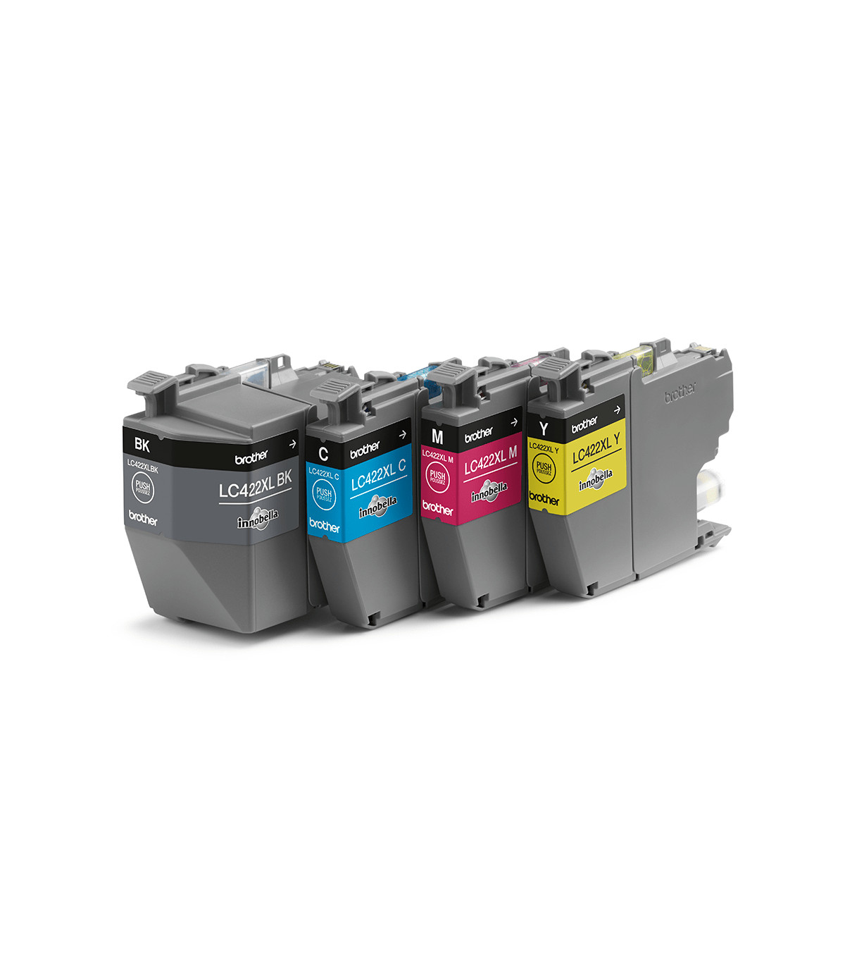 Pack cartuchos tinta brother lc422xlval negro cian magenta amarillo 3000 paginas - negro 1500 paginas - color