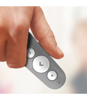 Mando wireless inalambrico logitech r500s para presentaciones - bluetooth - gris medio