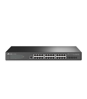 Switch 24 puertos tp - link 10 - 100 - 1000 + 4 sfp 10g + 1 puerto para consola