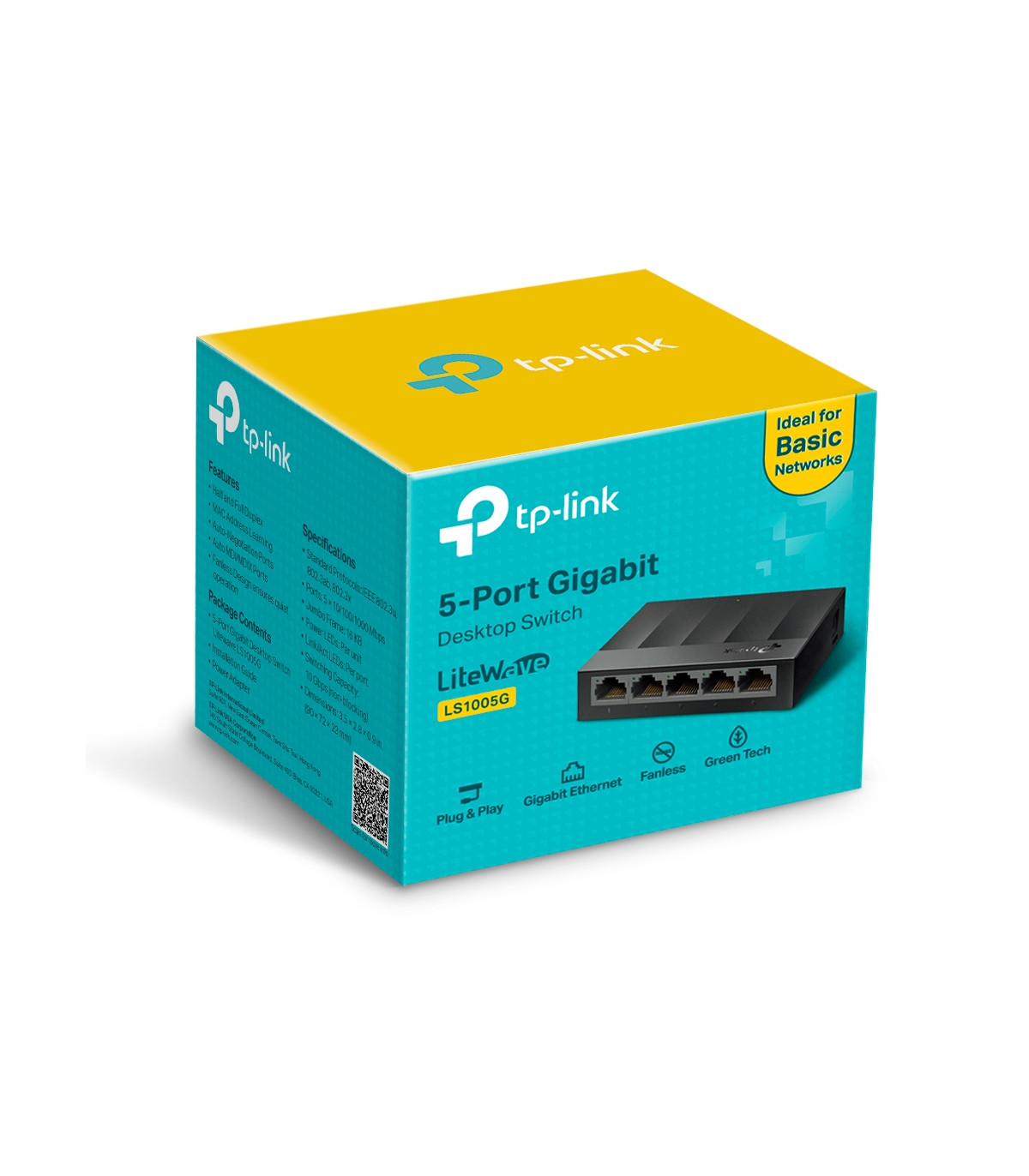 Switch 5 puertos tp - link ls1005g 10 - 100 - 1000