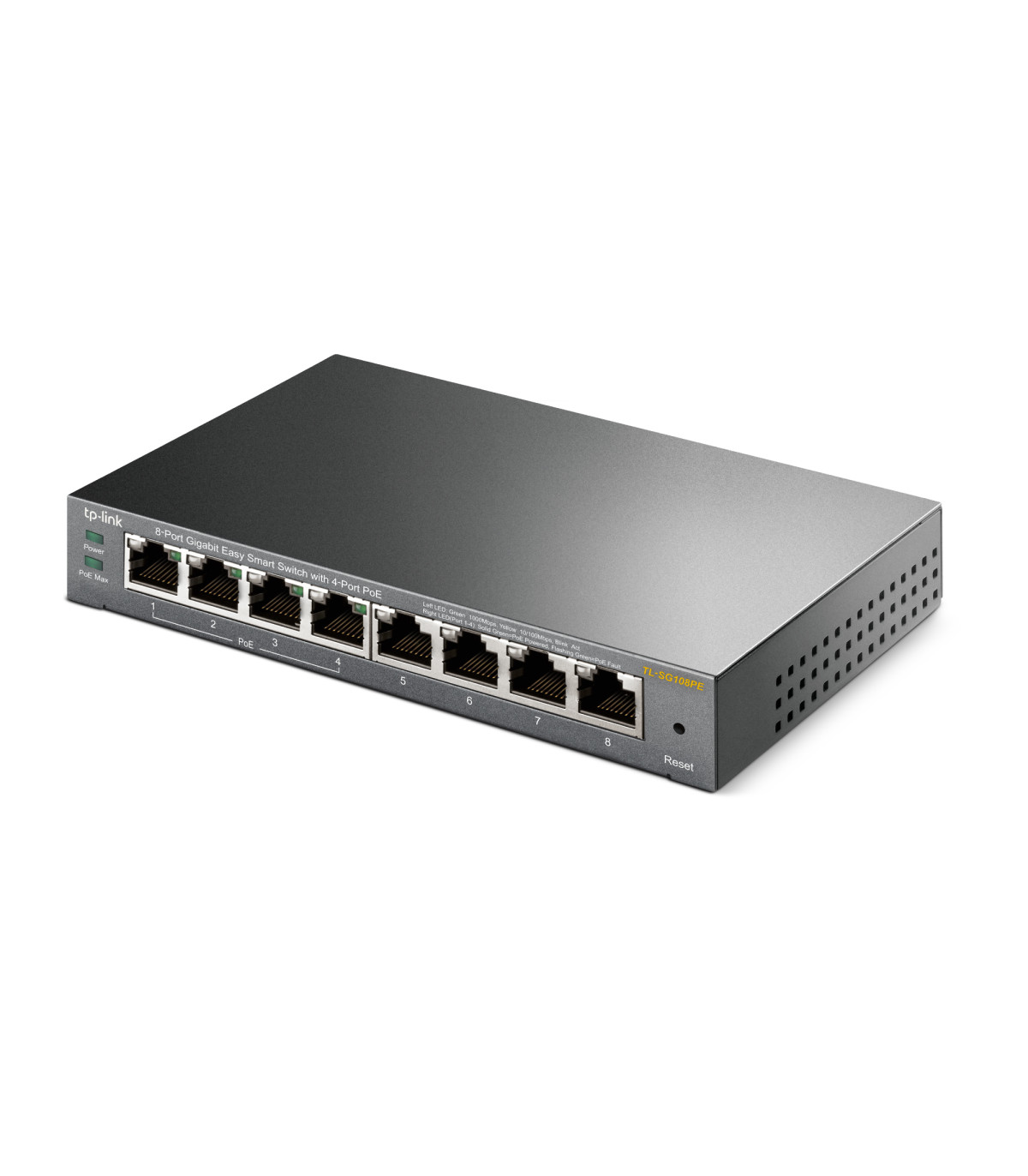 Switch 8 puertos tp - link tl - sg108pe easy smart 10 - 100 - 1000 4 puertos poe