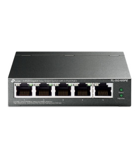 Switch 5 puertos tp - link tl - sg105pe easy smart 10 - 100 - 1000 4 puertos poe