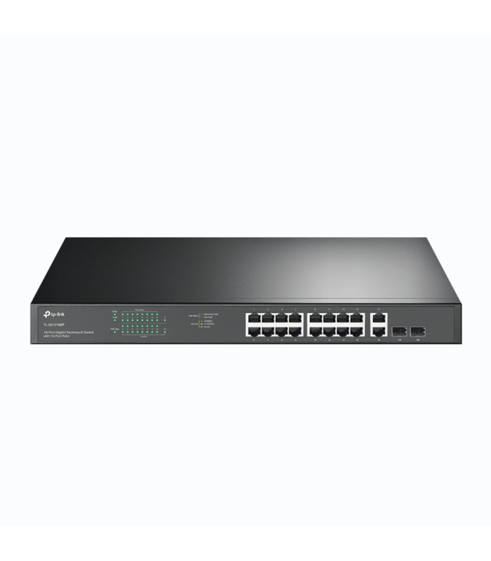 Switch 18 puertos tp - link tl - sg1218mp 16 puertos gigabit poe 2 puertos sfp