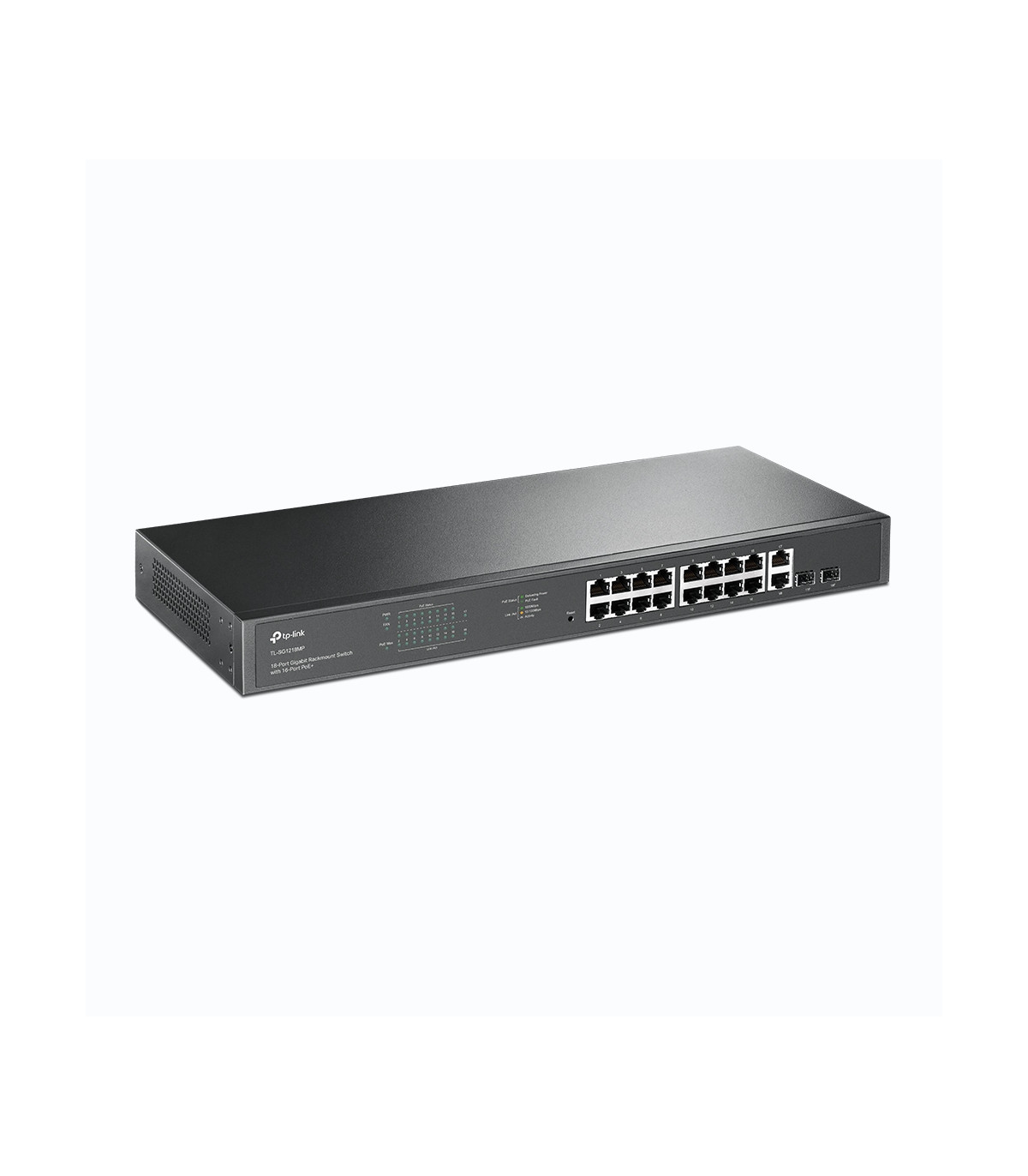 Switch 18 puertos tp - link tl - sg1218mp 16 puertos gigabit poe 2 puertos sfp