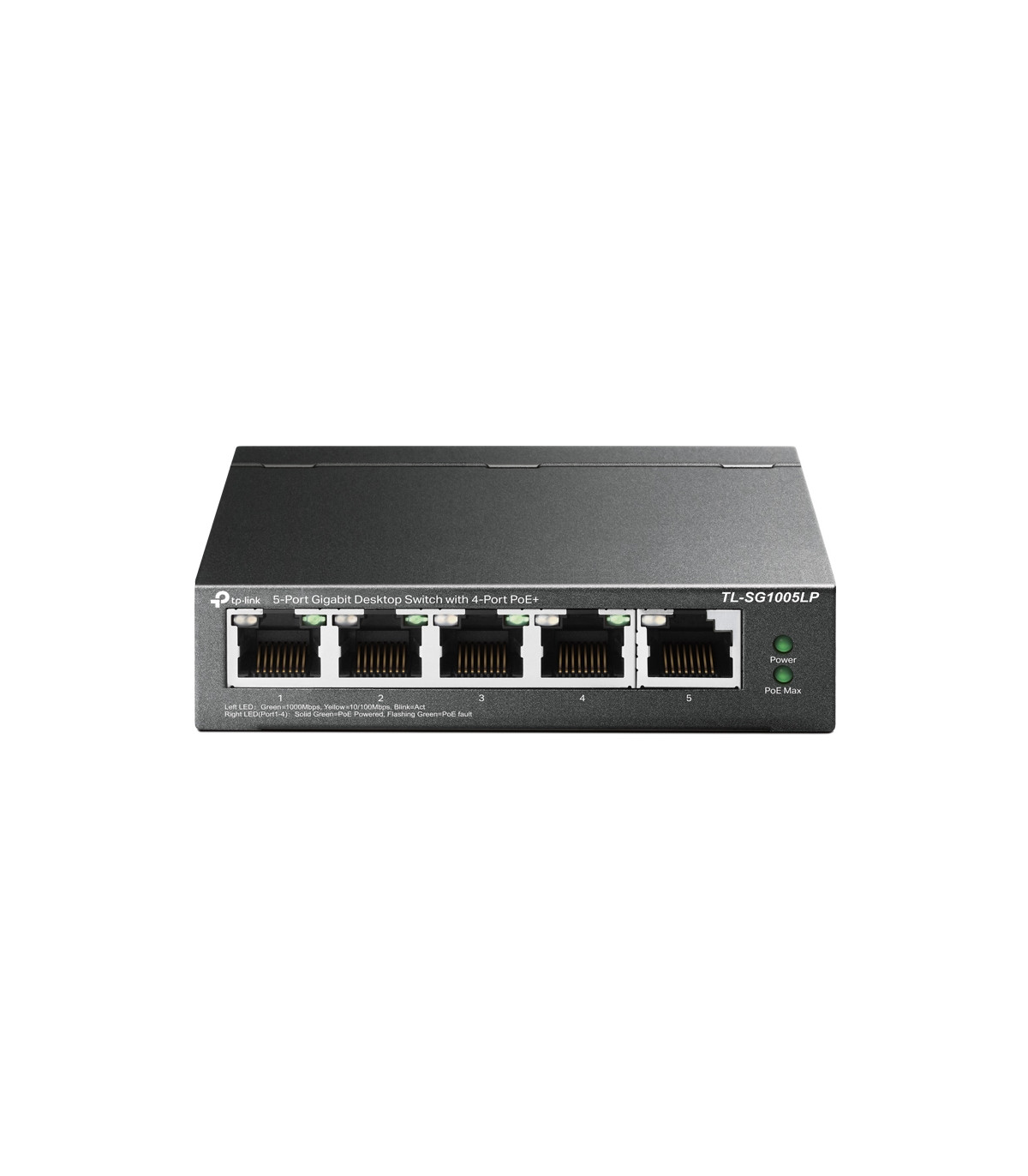 Switch 5 puertos tp - link tl - sg1005lp 10 - 100 - 1000 4 puertos poe+
