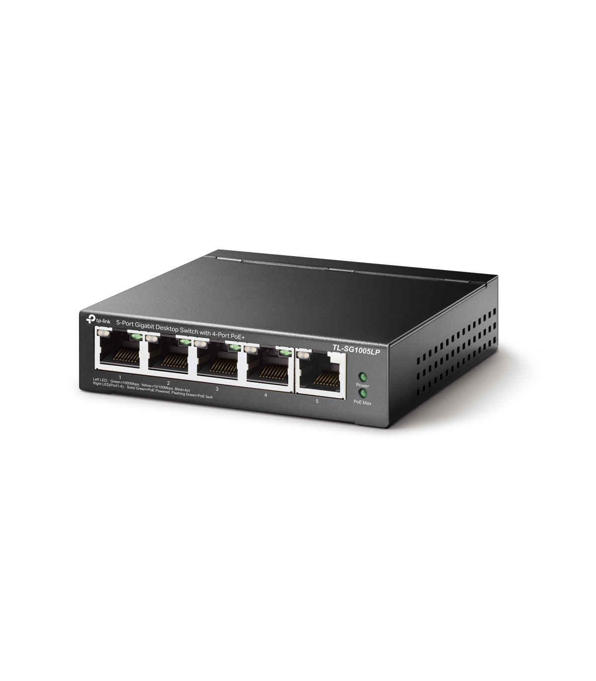 Switch 5 puertos tp - link tl - sg1005lp 10 - 100 - 1000 4 puertos poe+