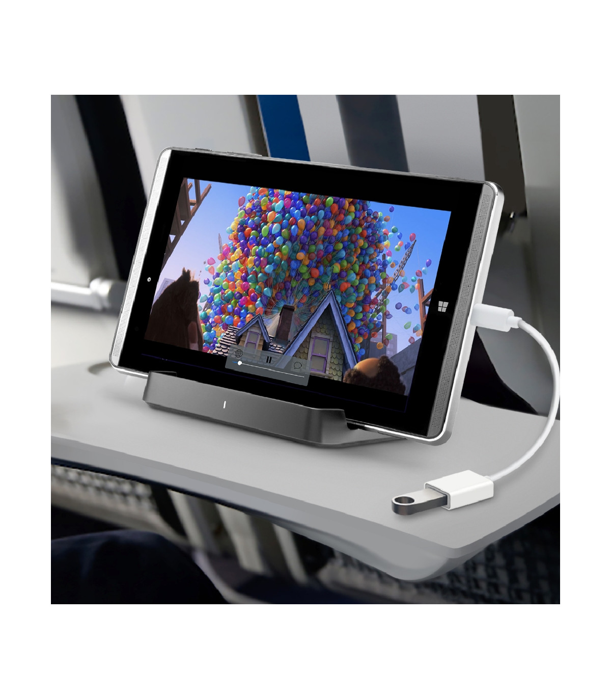 Adaptador usb 3.0 tipo c a usb tipo a tp - link  uc400 macho - hembra blanco