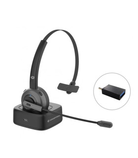 Auricular conceptronic bluetooth polona03bd con base de carga headset mono