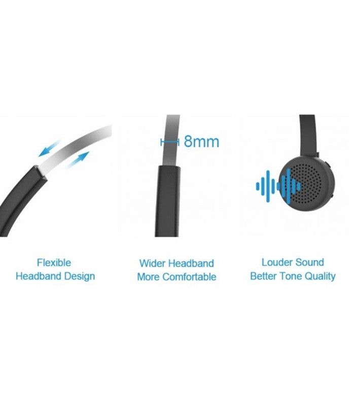 Auricular conceptronic bluetooth polona03bda con base de carga headset mono