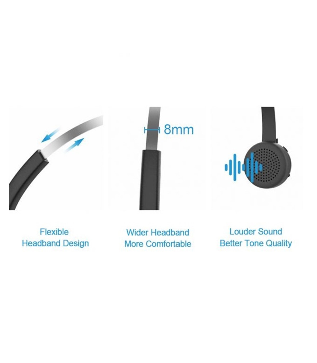 Auricular conceptronic bluetooth polona03bda con base de carga headset mono