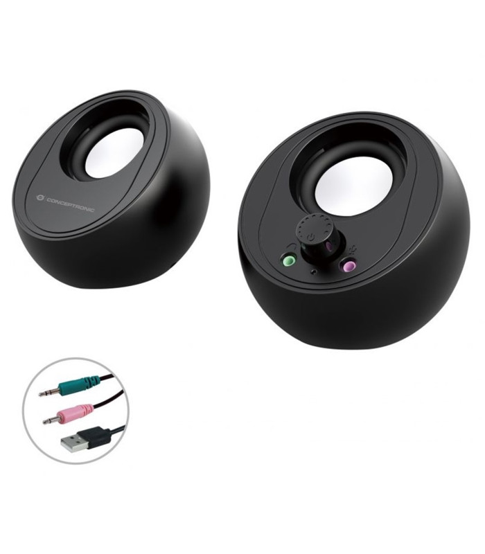 Altavoces conceptronic bjorn01b - 10w - negro