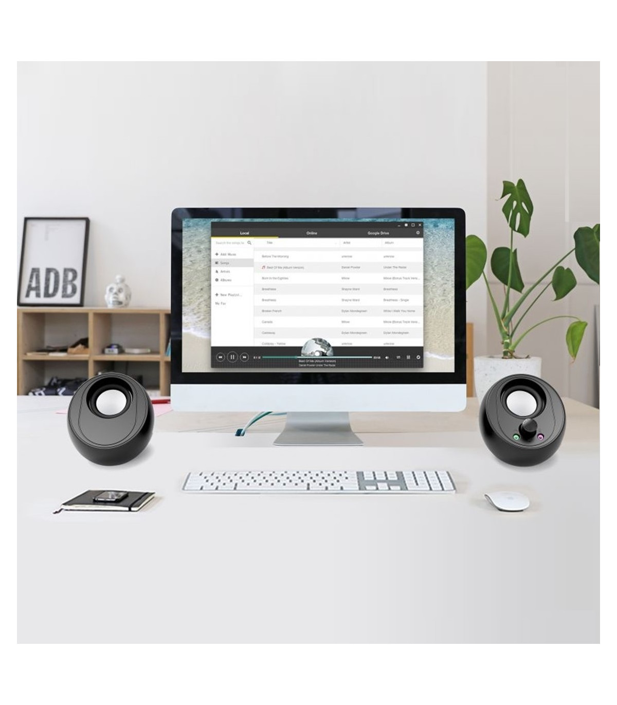 Altavoces conceptronic bjorn01b - 10w - negro