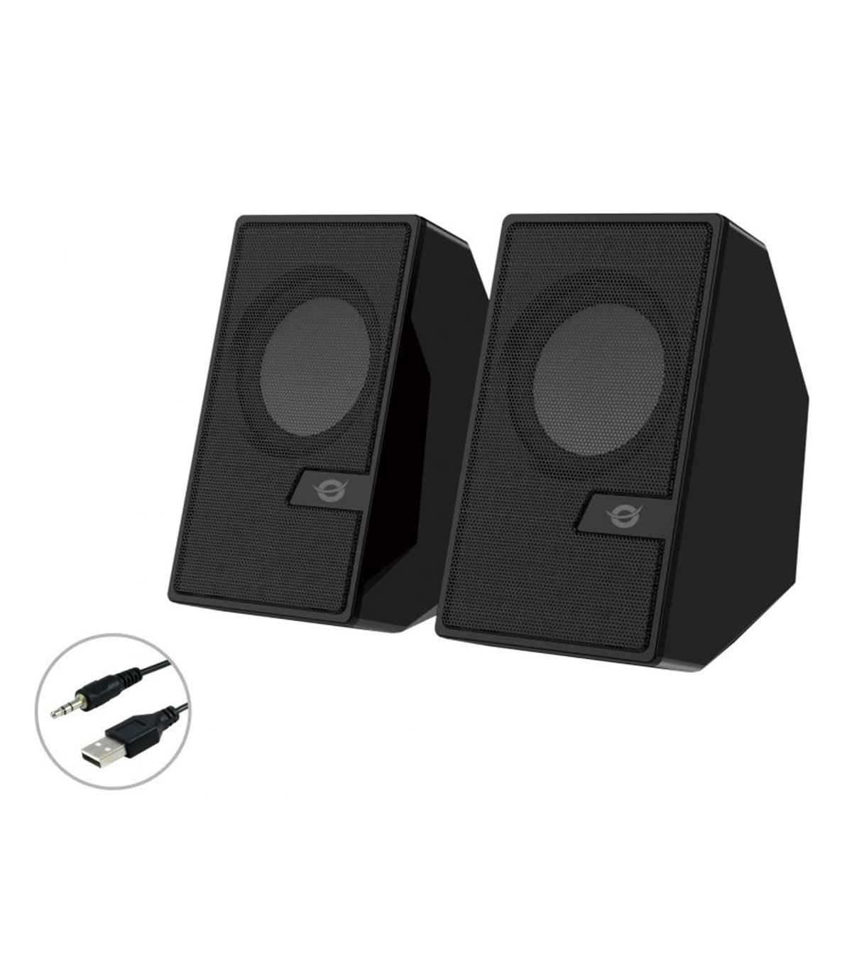 Altavoces conceptronic bjorn02b - 6w - negro
