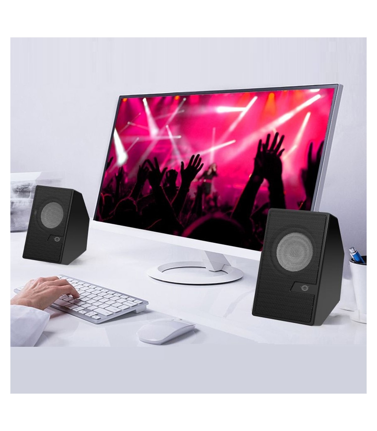 Altavoces conceptronic bjorn02b - 6w - negro