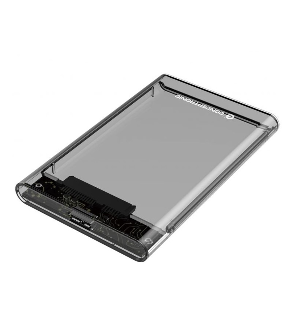Caja externa conceptronic usb 3.0 sata transparente sin tornillos dante03t