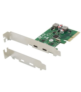 Tarjeta conceptronic pci express 4x 2 puertos usb 3.2 gen2 tipo c autoalimentada
