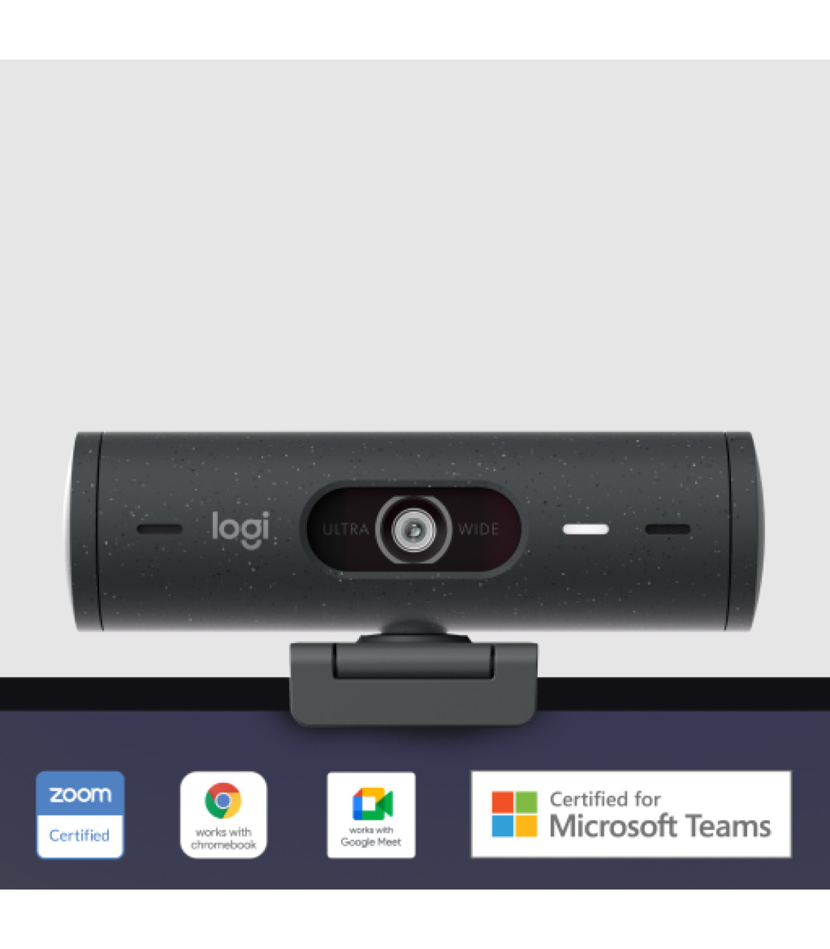 Webcam logitech brio 500 grafito full hd -  usb tipo c
