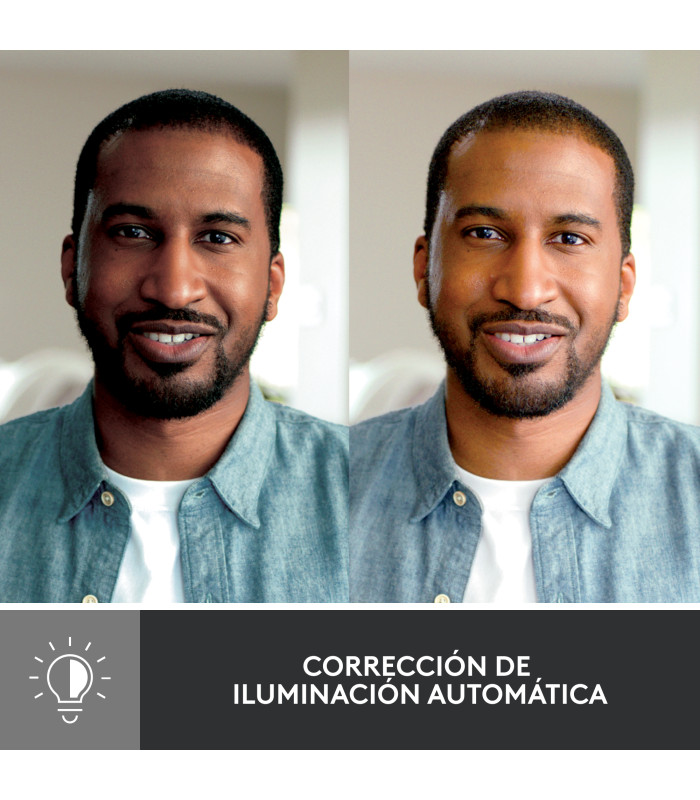 Webcam logitech brio 500 grafito full hd -  usb tipo c