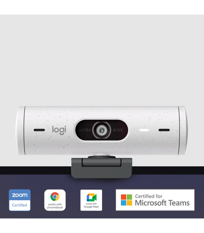 Webcam logitech brio 500 blanco crudo full hd -  usb tipo c