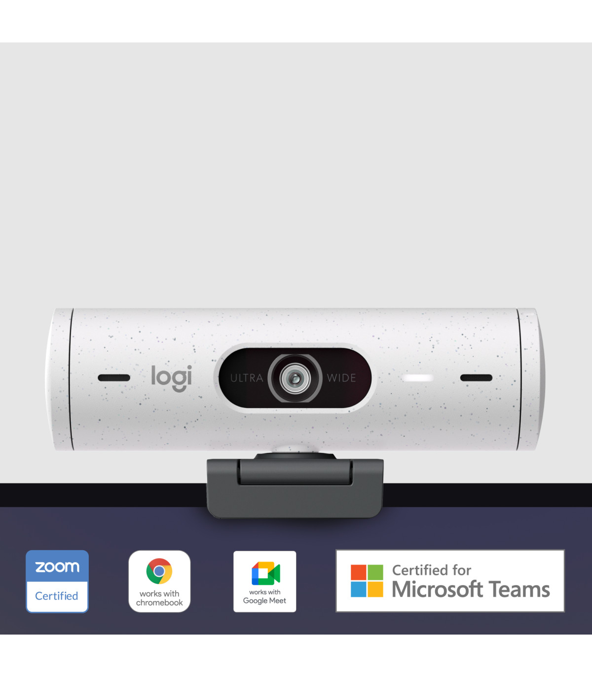 Webcam logitech brio 500 blanco crudo full hd -  usb tipo c