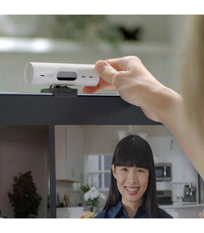 Webcam logitech brio 500 blanco crudo full hd -  usb tipo c