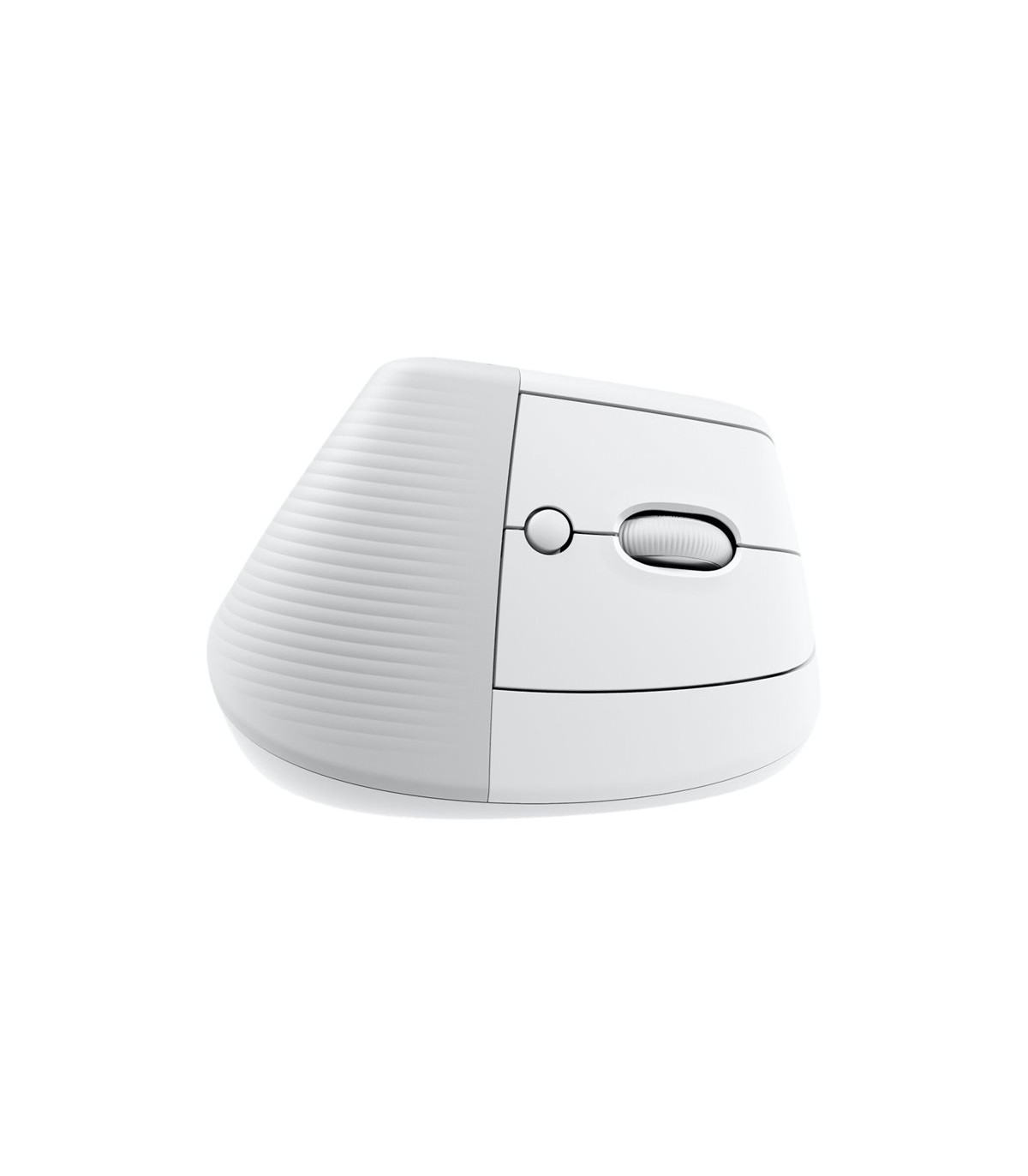 Mouse raton vertical logitech lift para mac 6 botones 4000 dpi wireless inalambrico blanco hueso