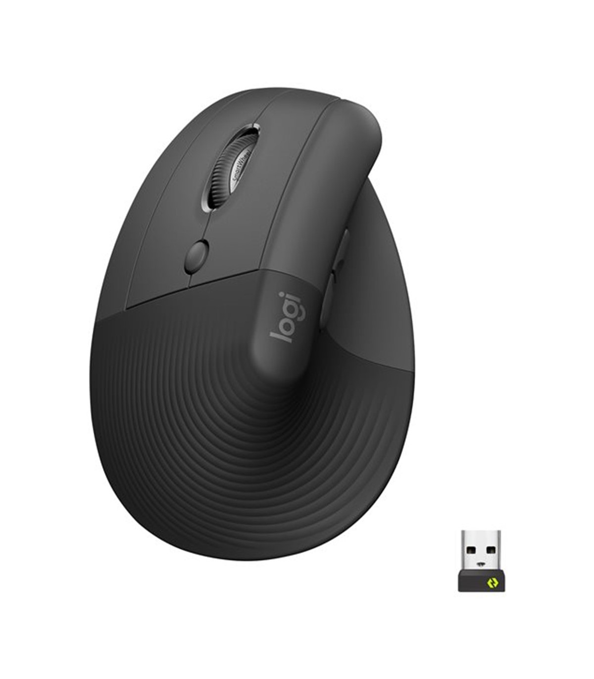 Mouse raton vertical logitech lift for business para zurdos 6 botones 4000 dpi wireless inalambrico grafito