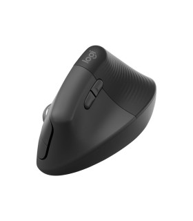 Mouse raton vertical logitech lift for business para zurdos 6 botones 4000 dpi wireless inalambrico grafito