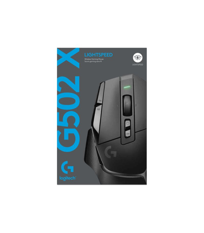 Mouse raton logitech g g502 x lightspeed gaming optico wireless inalambrico 25600ppp negro