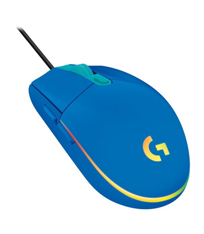 Mouse raton logitech g203 lightsync azul gaming 8.000 dpi 6 botones