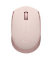 Mouse raton logitech m171 optico wireless inalambrico rosa