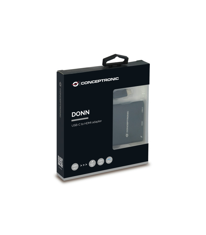 Adaptador conceptronic usb tipo c a hdmi - usb 3.0 - usb tipo c